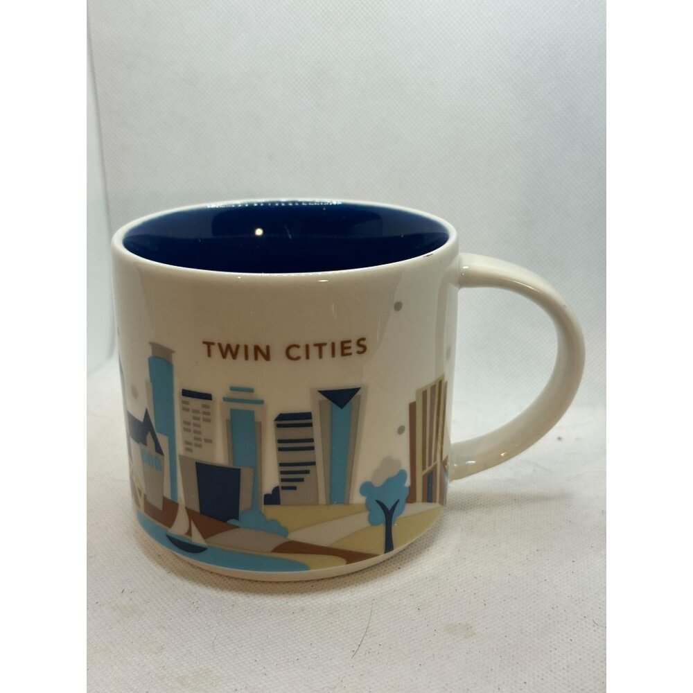 Starbucks Twin Cities Mug 2016 You Are Here Collection 14oz Graphic Design Ceram